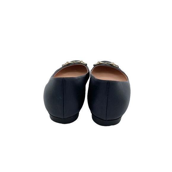 Gucci Black Leather Horsebit Flats - Picture 3 of 7